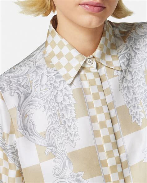 Versace contrasto silk shirt